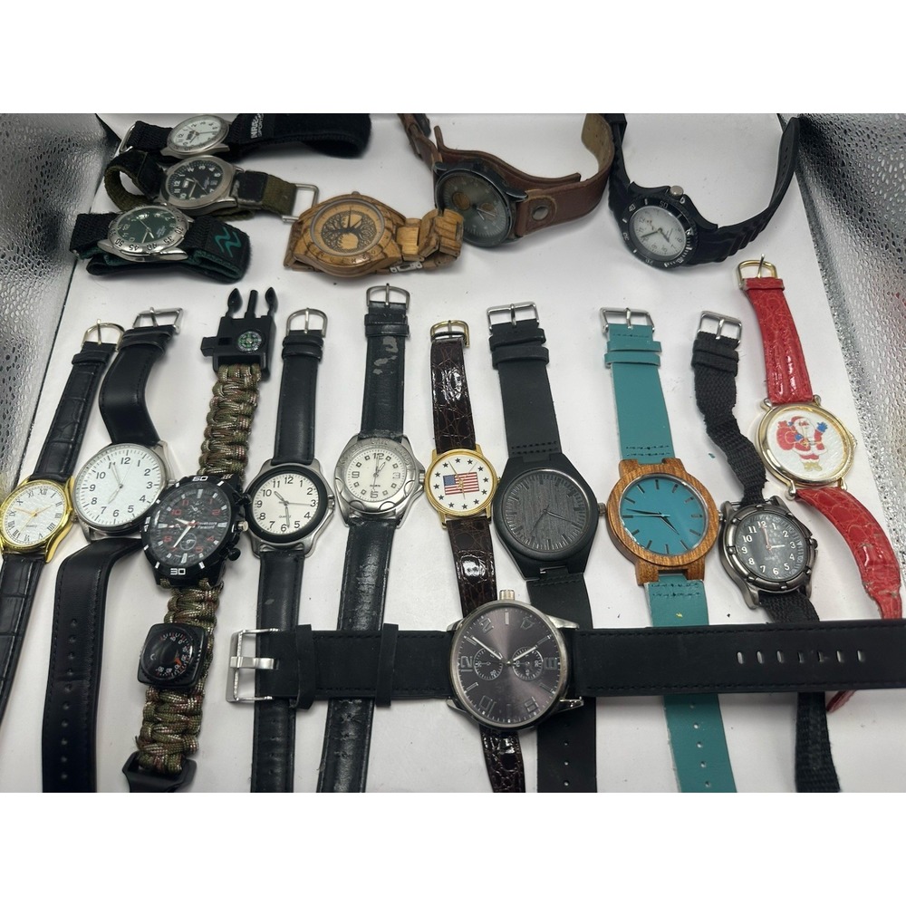 Unbranded Mens‎ Watches Lot Of 17 For Parts Or Repair M3